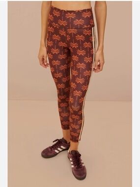 Farm Rio and Adidas Training Entrenamiento Tropical 7/8 Leggings Size Medium NWT